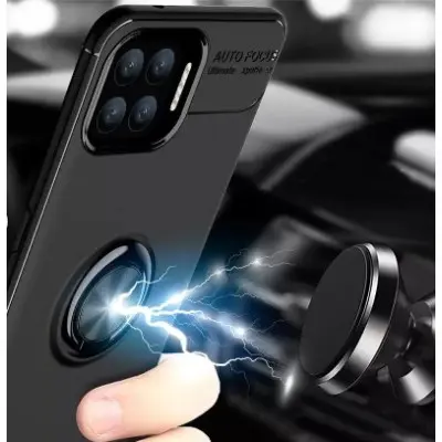 Чехол накладка Color Ring Samsung A325 (A32) Черная