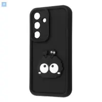 Чехол накладка Pretty Things Samsung A165 (A16) Черная/Глаза
