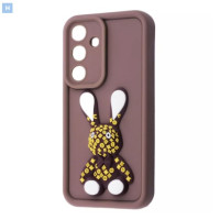 Чохол накладка Pretty Things Samsung A165 (A16) Коричнева/Кролик Чохол накладка Pretty Things Samsung A165 (A16) Коричнева/Кролик