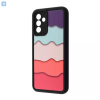 Чехол накладка Wave Artfull Samsung A165 (A16) Чёрный (Colorfull Waves)
