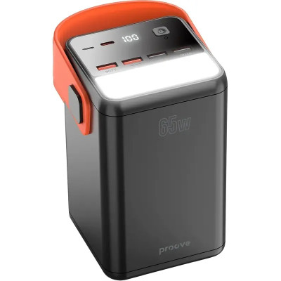 Универсальная мобильная батарея Повербанк Proove PowerBox 60000mAh 65W Чорный