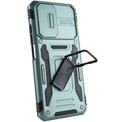 Чехол накладка Camshield Army Ring Xiaomi Redmi 10 Зеленая Light Green