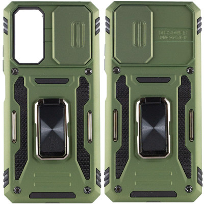 Чехол накладка Camshield Army Ring Xiaomi Redmi Note 11 Pro Оливковая