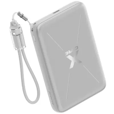 Універсальна мобільна батарея ПовербанкProove X-Core 10000 mAh 22,5W Срібний