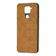 Чохол накладка Weave Side Xiaomi Redmi Note 9 Коричнева