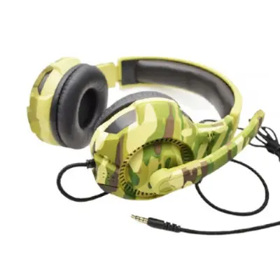 Накладні ігрові навушники-гарнітура з мікрофоном PC TUCCI A4 3.5 connector - Хакі