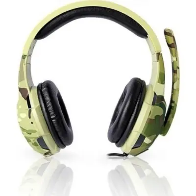 Накладні ігрові навушники-гарнітура з мікрофоном PC TUCCI A4 3.5 connector - Хакі