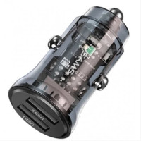 Автомобильное зарядное устройство Usams C31 2USB 3A Black, Чёрный Автомобильное зарядное устройство Usams C31 2USB 3A Black, Чёрный