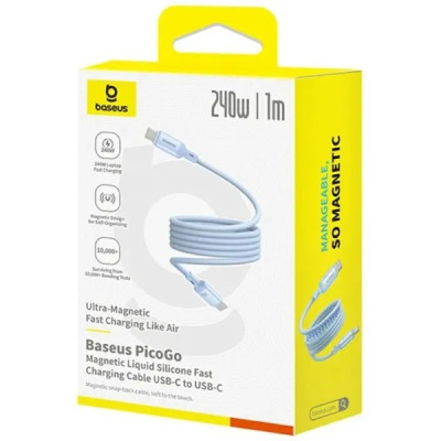 Кабель дата Baseus PicoGoType-C to Type-C 1м 240W Голубой
