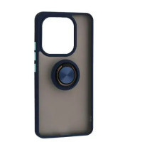 Накладка Gingle Ring Xiaomi Redmi Note 14 4G Синяя