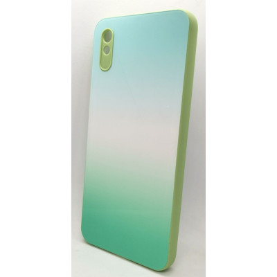 Чехол накладка Glass Rainbow Xiaomi Redmi 9a Мятний мохbто