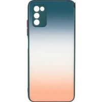 Чехол накладка Glass Rainbow Xiaomi Redmi 9а Арбузный мохито
