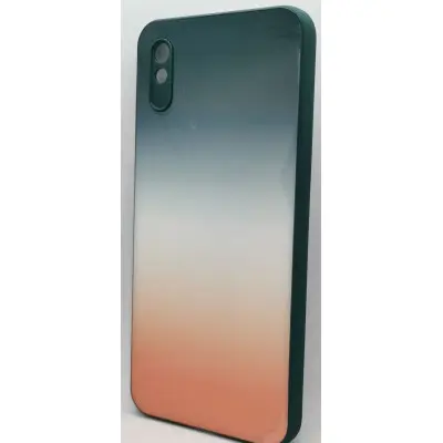 Чохол накладка Glass Rainbow Xiaomi Redmi 9A Кавуновий мохіто