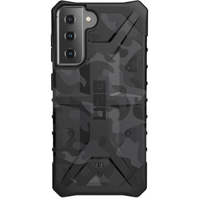 Чехол накладка UAG Samsung G991 (S21) Камуфляж Черный