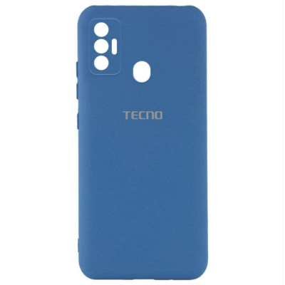 Чехол накладка HC TECNO Spark 7 Синяя/ Navy Blue