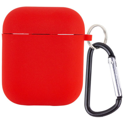Чохол для AirPods 1/2 Microfiber Червоний