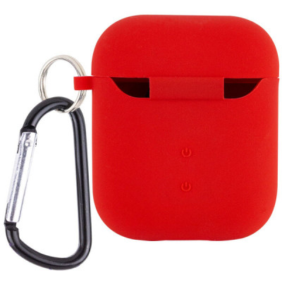 Чохол для AirPods 1/2 Microfiber Червоний