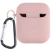 Чохол для AirPods 1/2 Microfiber Рожевий Пісок