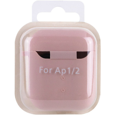 Чохол для AirPods 1/2 Microfiber Рожевий Пісок