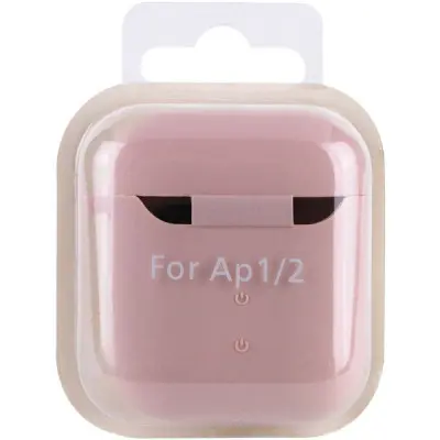 Чохол для навушників AirPods 1/2 Microfiber Рожевий Пісок