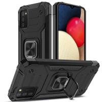 Чехол накладка Union Ring Samsung A025 (A02s) Черная Чехол накладка Union Ring Samsung A025 (A02s) Черная