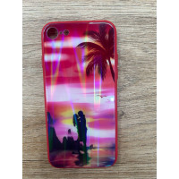 Накладка на телефон Glass Lumi iPhone 7 Романтика Накладка на телефон Glass Lumi iPhone 7 Романтика