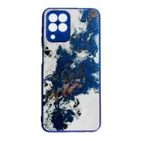 Чехол накладка Marble UV Samsung M336 (M33) Серая