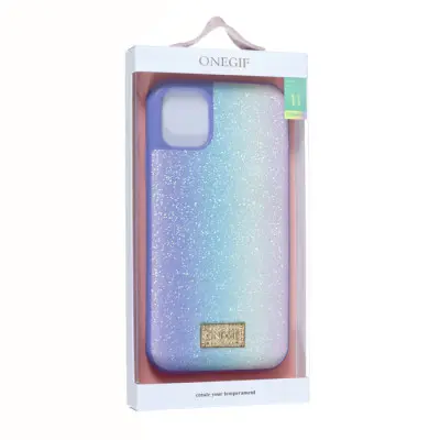 Чехол накладка One Gif Gradient iPhone 11 Фиолетовая
