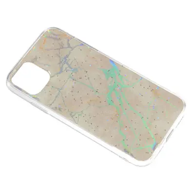 Чехол накладка Marble iPhone 11 Золотая