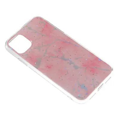 Чехол накладка Marble iPhone 11 Розовая