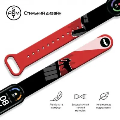 Ремінець Принт Mi Band 5/6/7 Batman Ремінець Принт Mi Band 5/6/7 Batman