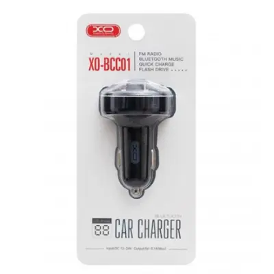 FM Трансмітер XO BCC01 Black, Чорний