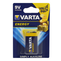 Батарейка Varta Energy 6LR61 (Крона) 9V 1 шт щелочная Батарейка Varta Energy 6LR61 (Крона) 9V 1 шт щелочная