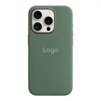 Чехол накладка HC Magsafe iPhone 15 Pro Max Зеленая/ Cyprus Green