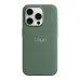Чехол накладка HC Magsafe iPhone 15 Pro Max Зеленая/ Cyprus Green