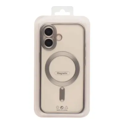 Чехол накладка Metal Matte MagSafe  iPhone 16 Natural Titanium