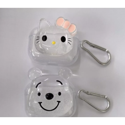 Чехол для наушников AirPods 1/2 Clear Hello Kitty