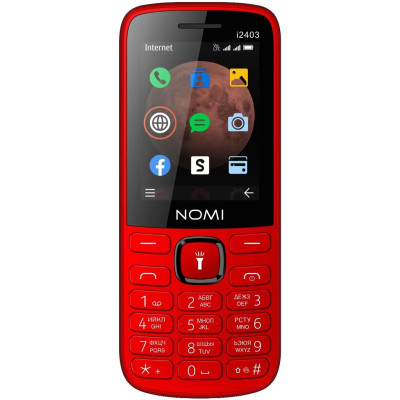 Мобильный телефон Nomi i2403 Red, Красный