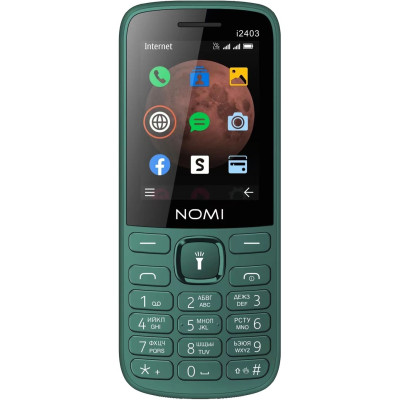 Мобильный телефон Nomi i2403 Dark Green, зеленый