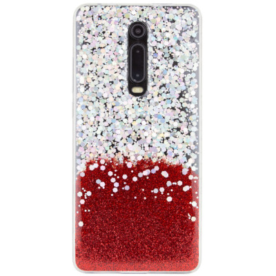 Накладка Galaxy Glitter Xiaomi Redmi K20/ Mi 9T Красная