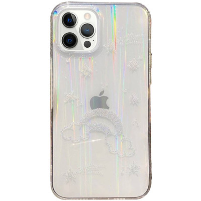 Чохол накладка Aurora Space iPhone 12 Pro Max Веселка