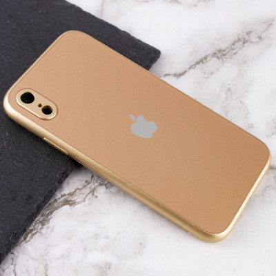 Чехол накладка Full Frosted iPhone XR Золотая