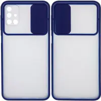 Чехол накладка Gelius Slide Camera Samsung A032 (A03 Core) Синяя