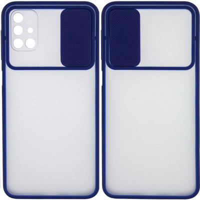 Чехол накладка Gelius Slide Camera Samsung A032 (A03 Core) Синяя