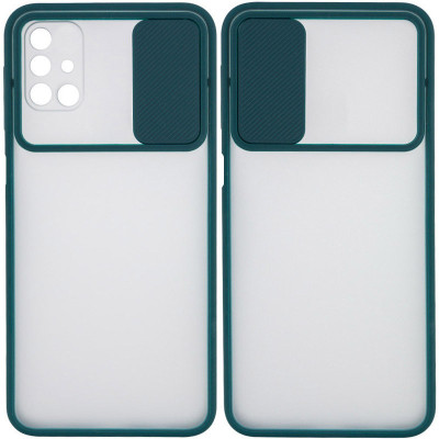 Чехол накладка Gelius Slide Camera Samsung A032 (A03 Core) Зеленая