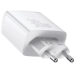 Мережний зарядний пристрій Baseus 2USB+1USB-C Compact 30W White, Білий