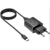 Сетевое зарядное устройство Borofone 1USB BA52A 2.1A + Type-C Black, Чёрный