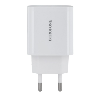 Сетевое зарядное устройство Borofone 1USB-C BA57A Easy Speed 20W Белый