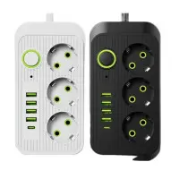 Сетевой Удлинитель 3 розетки/ 4USB с кнопкой включения Сетевой Удлинитель 3 розетки/ 4USB с кнопкой включения
