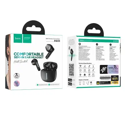 Безпровідні навушники Hoco EQ33 TWS Black, чорний